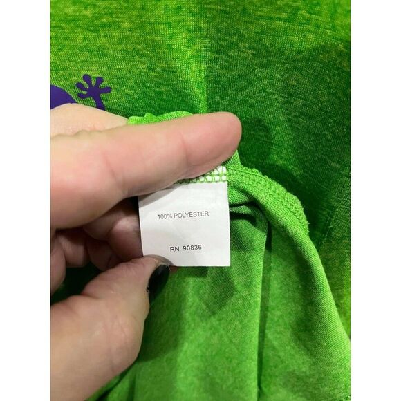 Hammer Bowling Polo Men's Size S Green Polo Patch 1/4 Button Up Gecko Athleisure - Picture 5 of 7